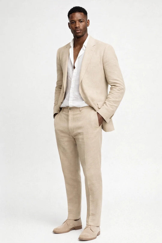 Costume Ajusté Deux Pièces Homme Blazer Business Set