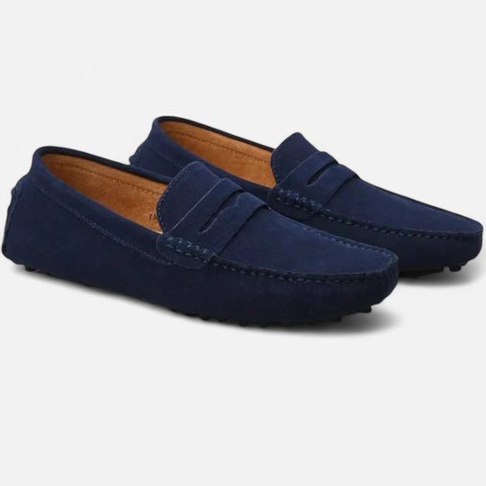 Mocassins Conducteur en Daim Homme à Enfiler Slip-On