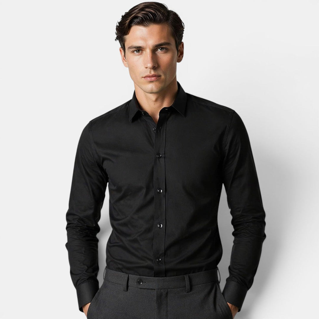 Chemise Business Classique Homme Manches Longues