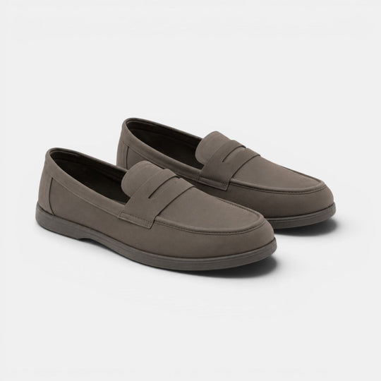 Mocassins Premium en Daim Homme à Enfiler Slip-On