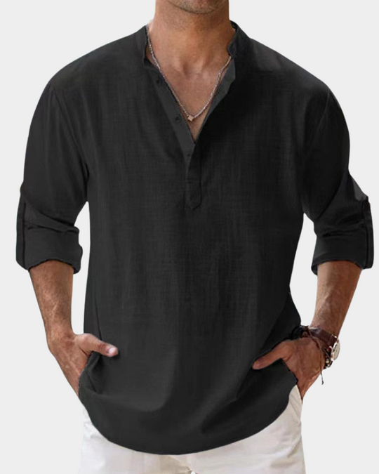 Chemise de Loisir Homme Manches Longues Confort Casual