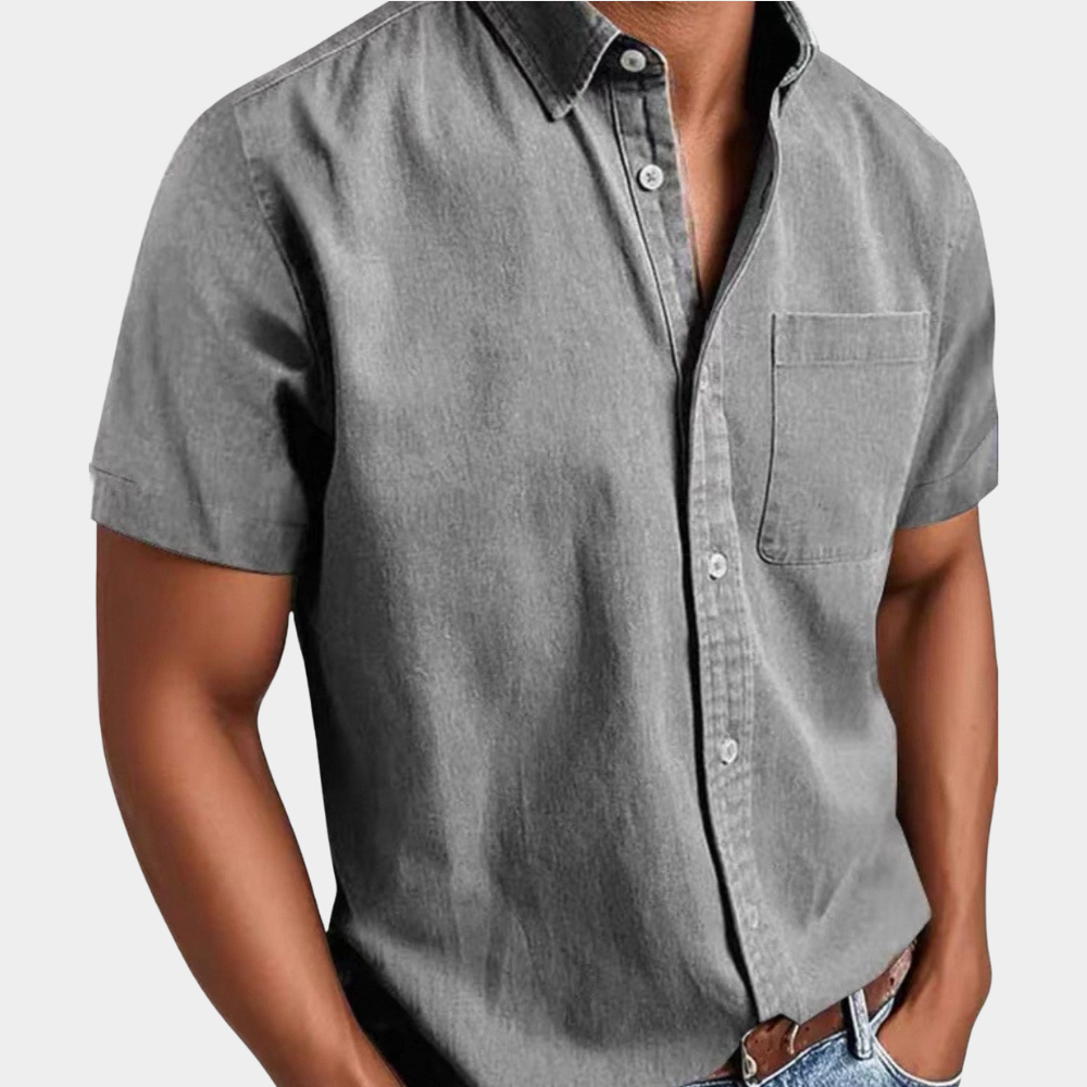 Chemise de Loisir Classique Homme Manches Courtes