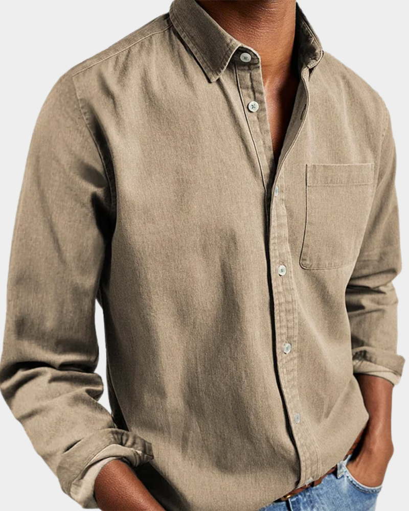 Chemise Premium Homme Manches Longues Casual Confort