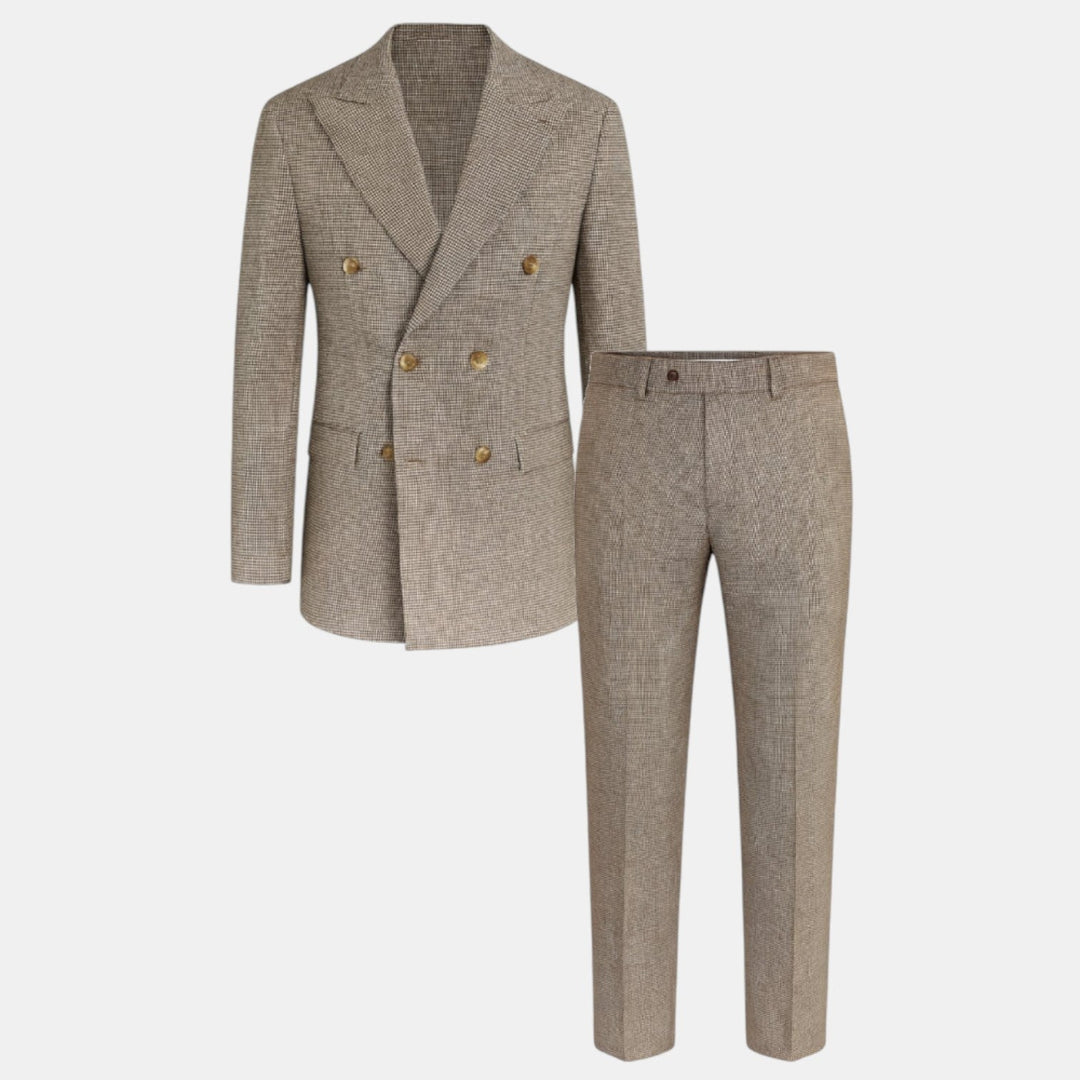 Costume Vintage Deux Pièces Homme Élégant Business Set