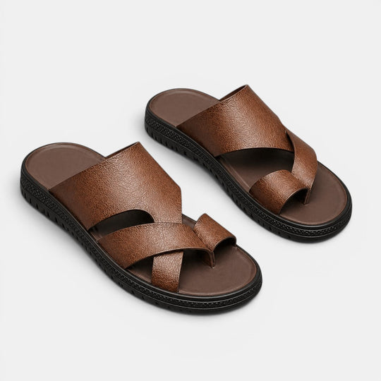 Sandales en Cuir Confortables Homme Été Outdoor