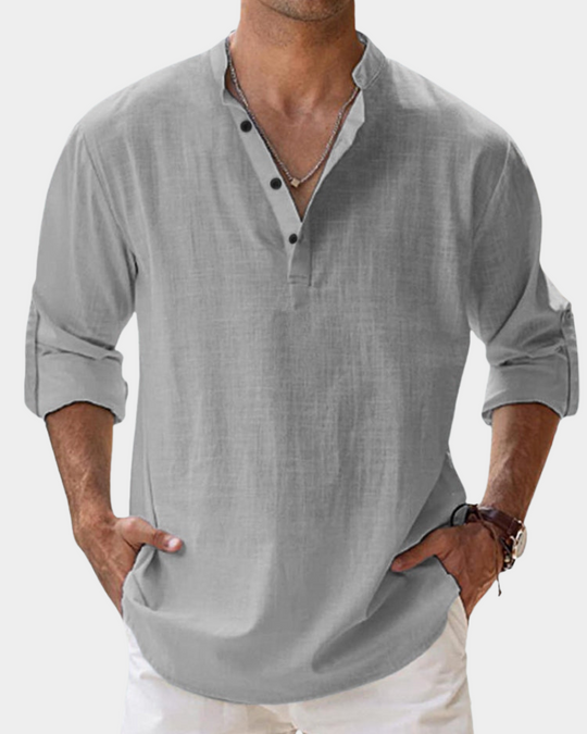 Chemise de Loisir Homme Manches Longues Confort Casual