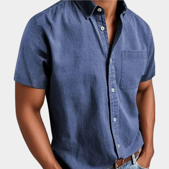Chemise de Loisir Classique Homme Manches Courtes