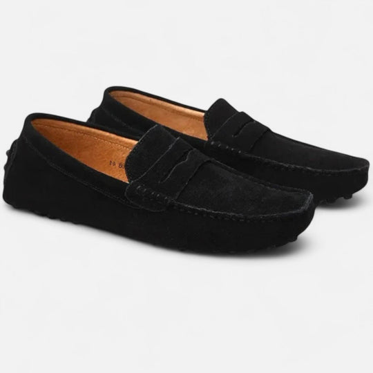 Mocassins Conducteur en Daim Homme à Enfiler Slip-On