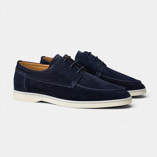 Mocassins Derby Old Money Homme Élégants Cuir Slip-On