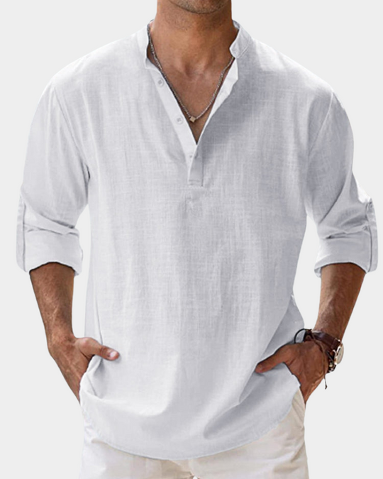 Chemise de Loisir Homme Manches Longues Confort Casual