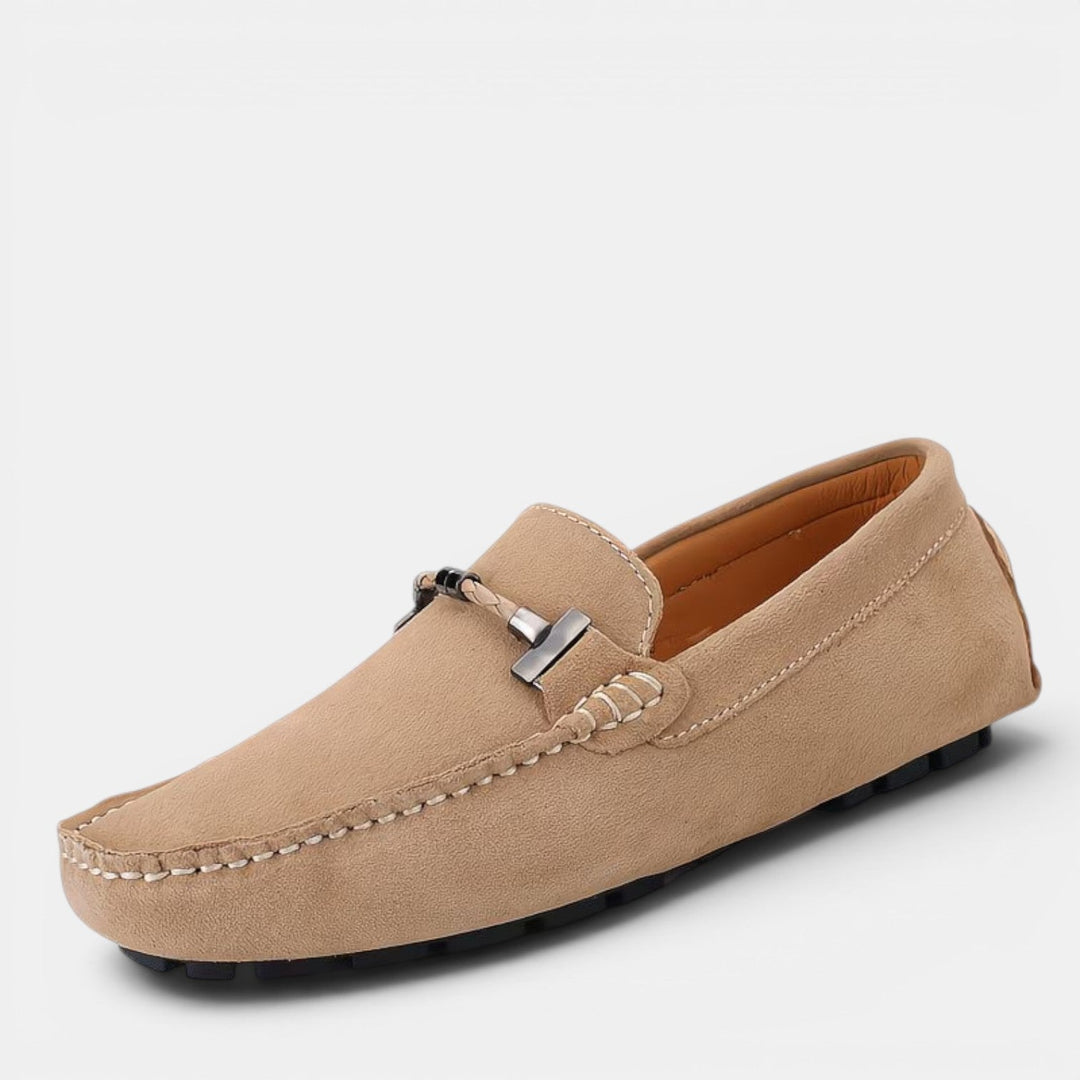 Mocassins Outdoor en Daim Homme Été à Enfiler Slip-On