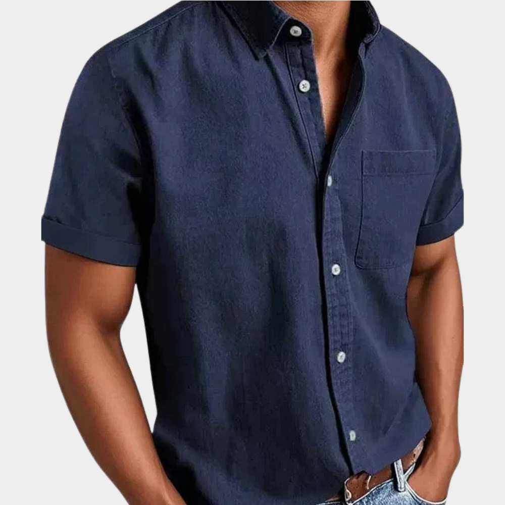 Chemise de Loisir Classique Homme Manches Courtes
