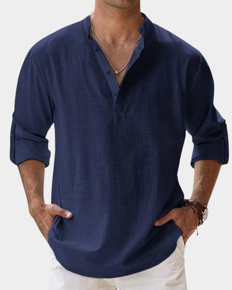 Chemise de Loisir Homme Manches Longues Confort Casual