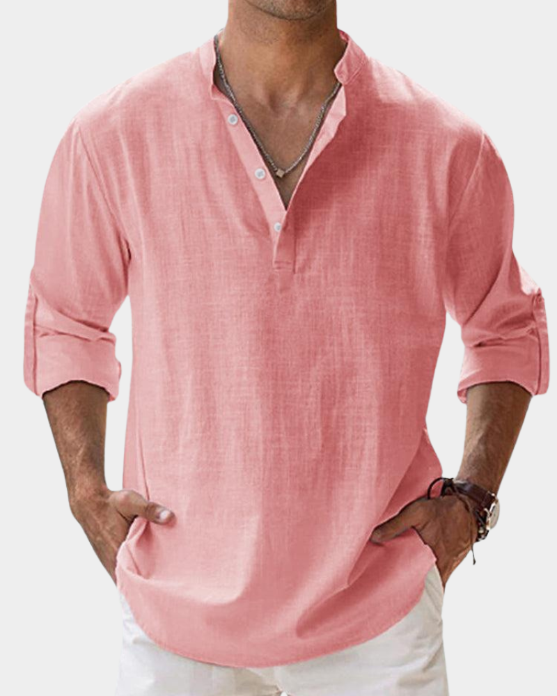 Chemise de Loisir Homme Manches Longues Confort Casual