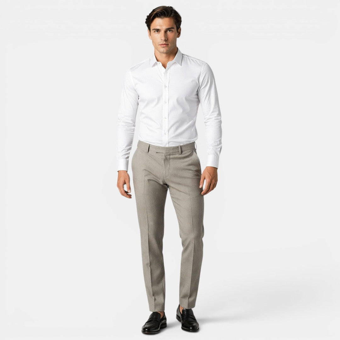 Chemise Business Classique Homme Manches Longues