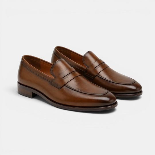 Mocassins Business Cuir de Bœuf Homme Élégants Habillés