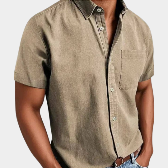 Chemise de Loisir Classique Homme Manches Courtes
