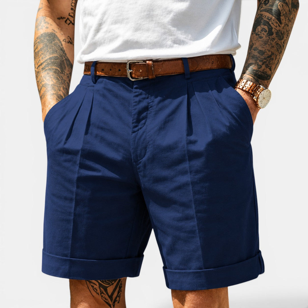 Short en Lin Décontracté Homme Été Plage Bermuda