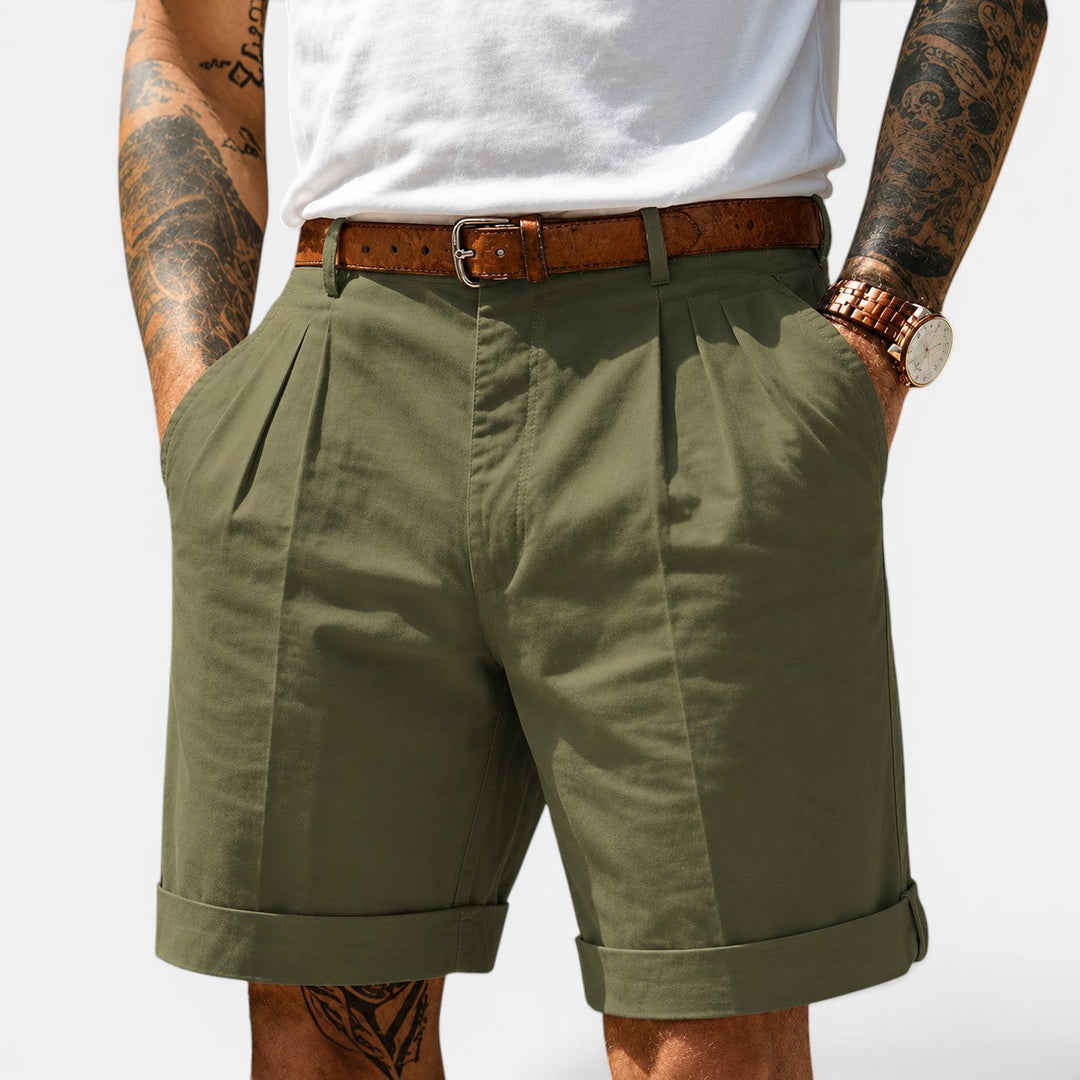 Short en Lin Décontracté Homme Été Plage Bermuda