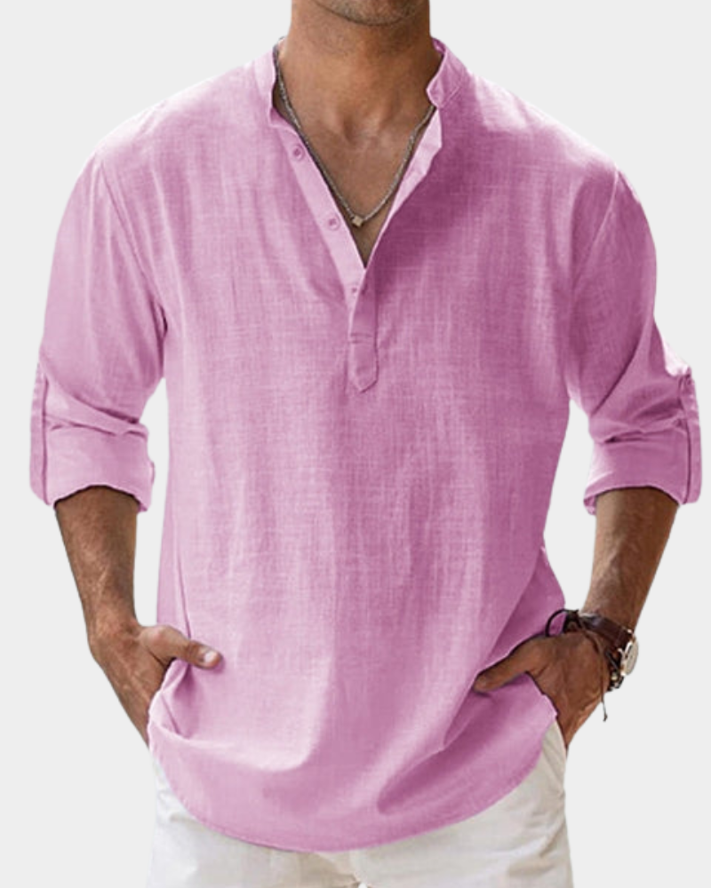 Chemise de Loisir Homme Manches Longues Confort Casual