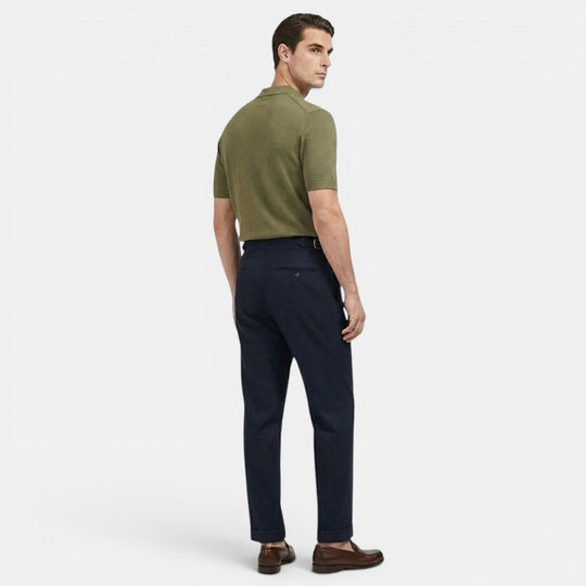 Pantalon de Costume Ajusté Homme Élégant Slim Business