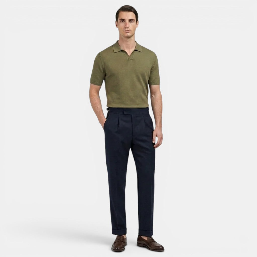 Pantalon de Costume Ajusté Homme Élégant Slim Business