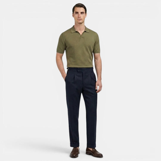 Pantalon de Costume Ajusté Homme Élégant Slim Business