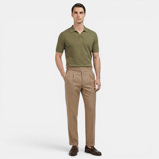 Pantalon de Costume Ajusté Homme Élégant Slim Business