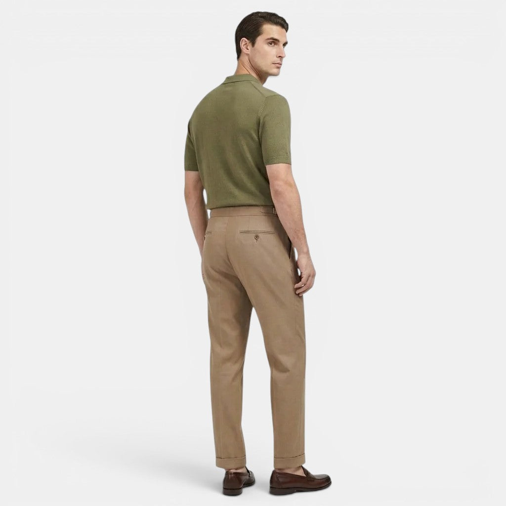 Pantalon de Costume Ajusté Homme Élégant Slim Business