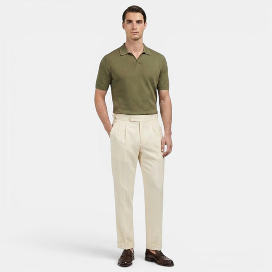 Pantalon de Costume Ajusté Homme Élégant Slim Business