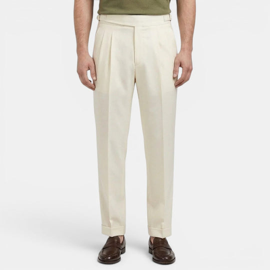 Pantalon de Costume Ajusté Homme Élégant Slim Business