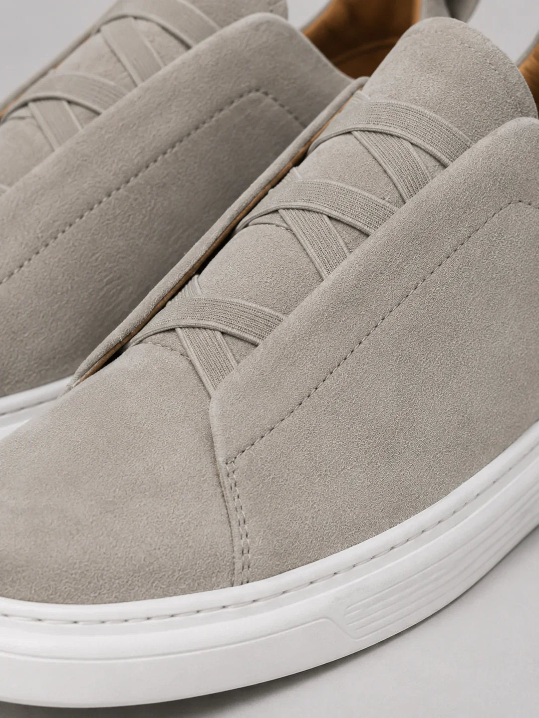 Baskets en Toile à Enfiler Homme Mocassins Slip-On