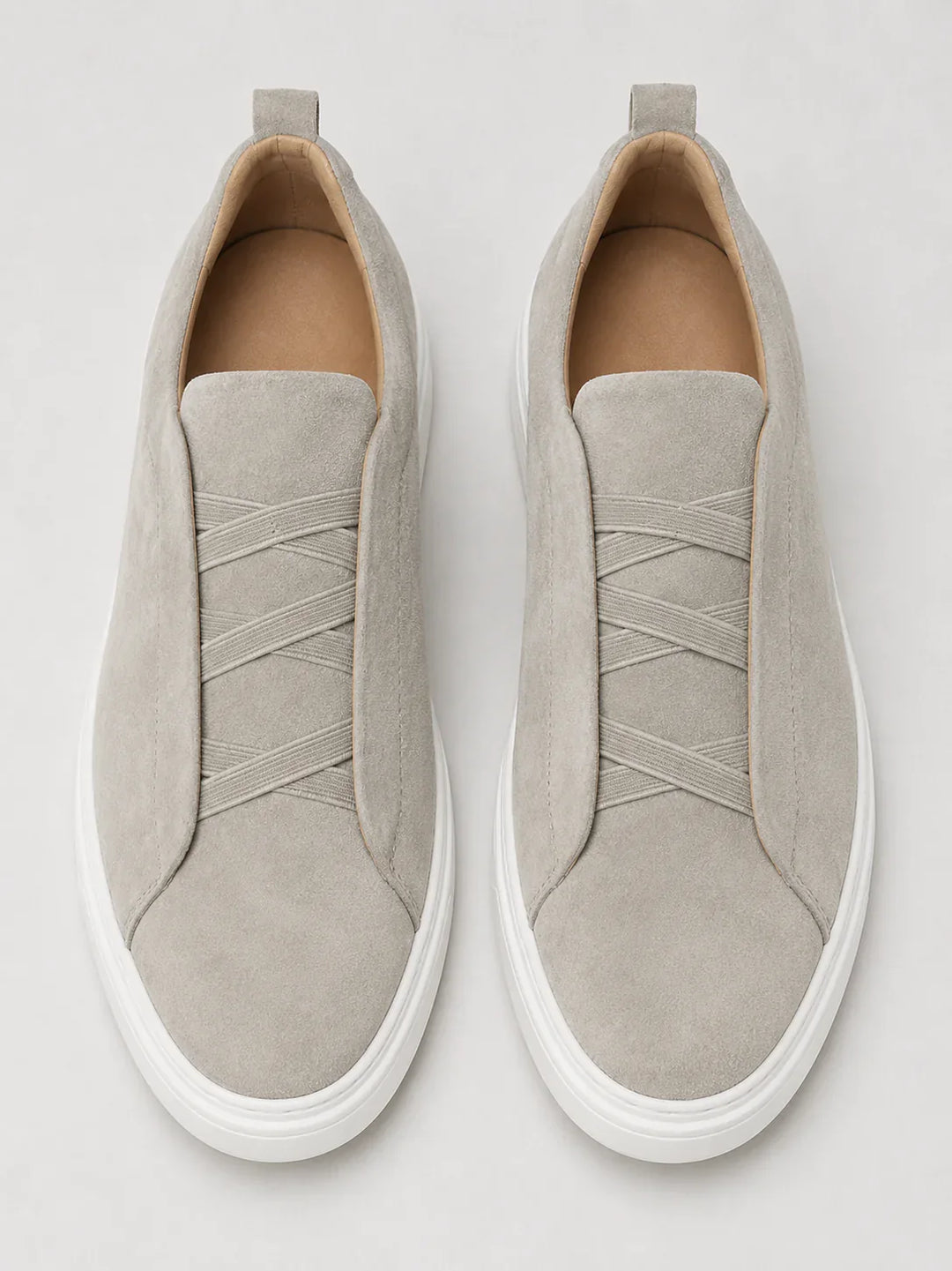Baskets en Toile à Enfiler Homme Mocassins Slip-On