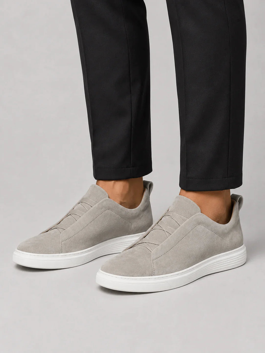 Baskets en Toile à Enfiler Homme Mocassins Slip-On