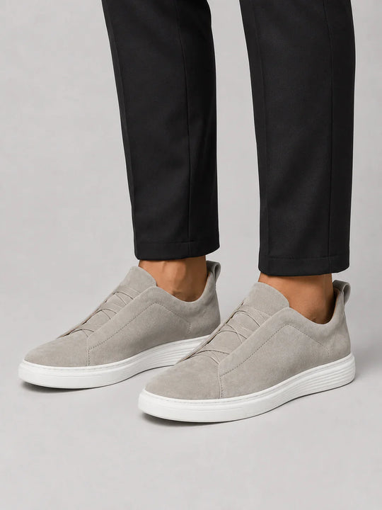 Baskets en Toile à Enfiler Homme Mocassins Slip-On