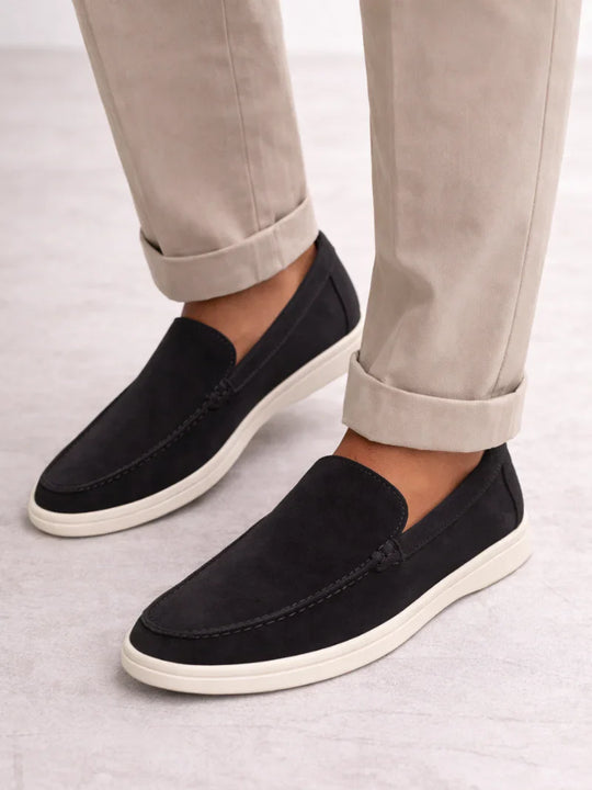 Mocassins Conducteur en Daim Homme à Enfiler Slip-On