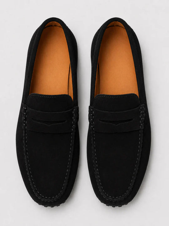 Mocassins Penny en Daim Classiques Homme à Enfiler
