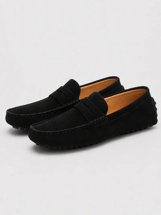 Mocassins Penny en Daim Classiques Homme à Enfiler