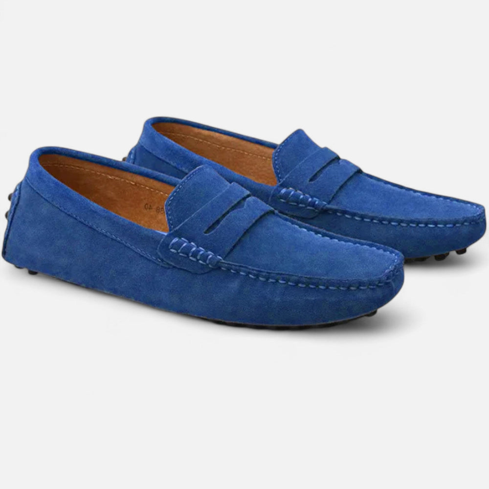 Mocassins Conducteur en Daim Homme à Enfiler Slip-On