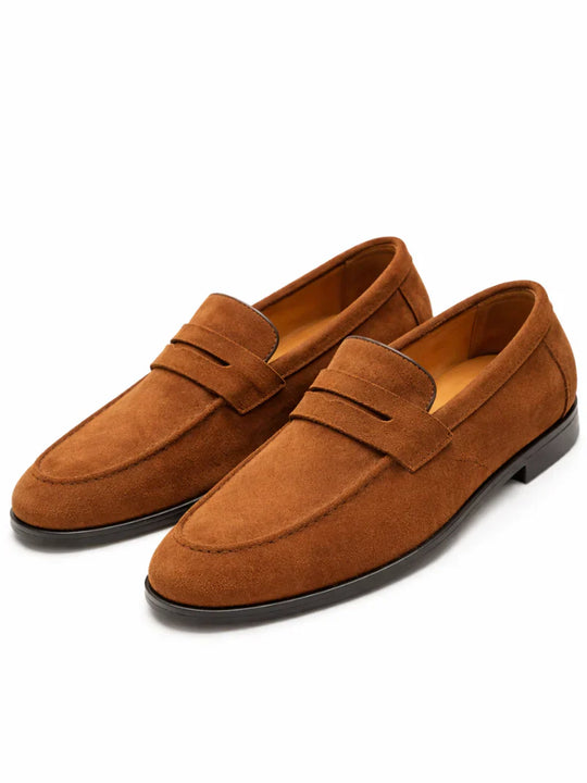 Mocassins Conducteur en Daim Légers Homme à Enfiler