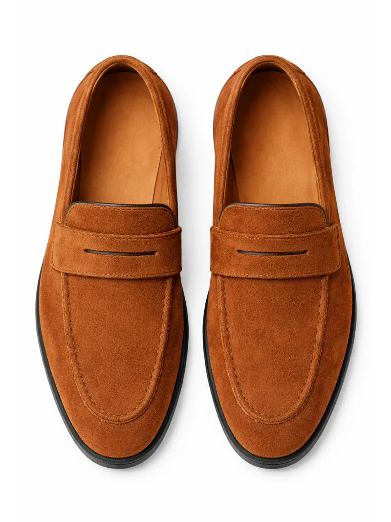 Mocassins Conducteur en Daim Légers Homme à Enfiler