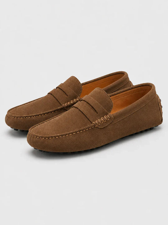 Mocassins Penny en Daim Classiques Homme à Enfiler