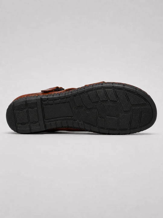 Sandales en Cuir Légères Homme Plage Été Chaussures