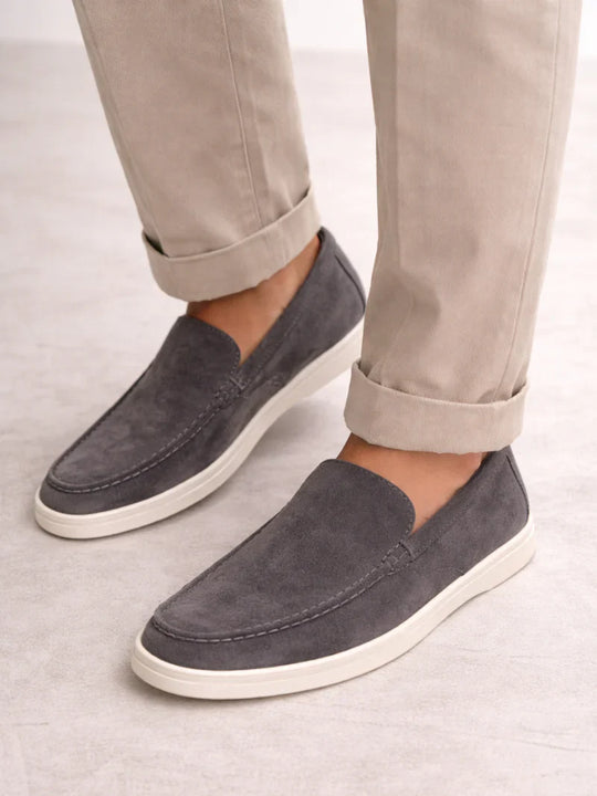 Mocassins Conducteur en Daim Homme à Enfiler Slip-On