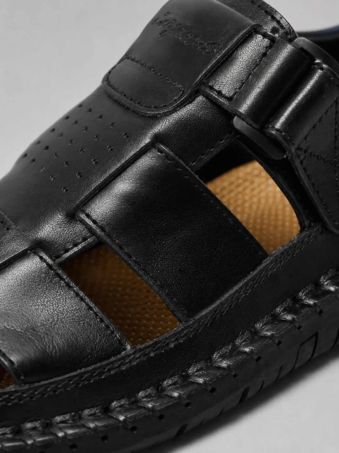 Sandales en Cuir Légères Homme Plage Été Chaussures