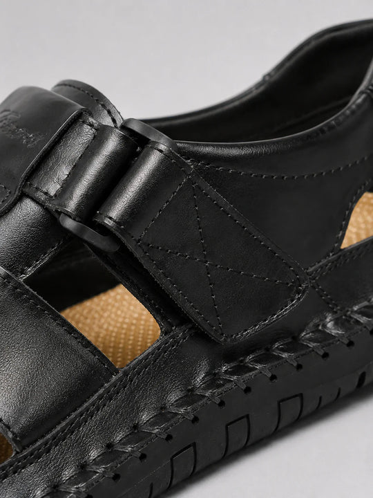 Sandales en Cuir Légères Homme Plage Été Chaussures