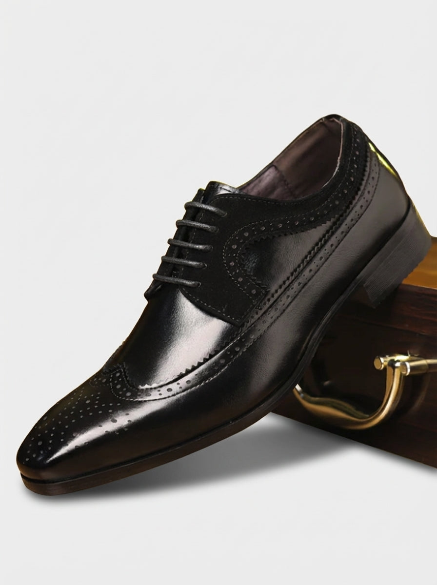Richelieu Brogue en Cuir Homme Mariage Habillés
