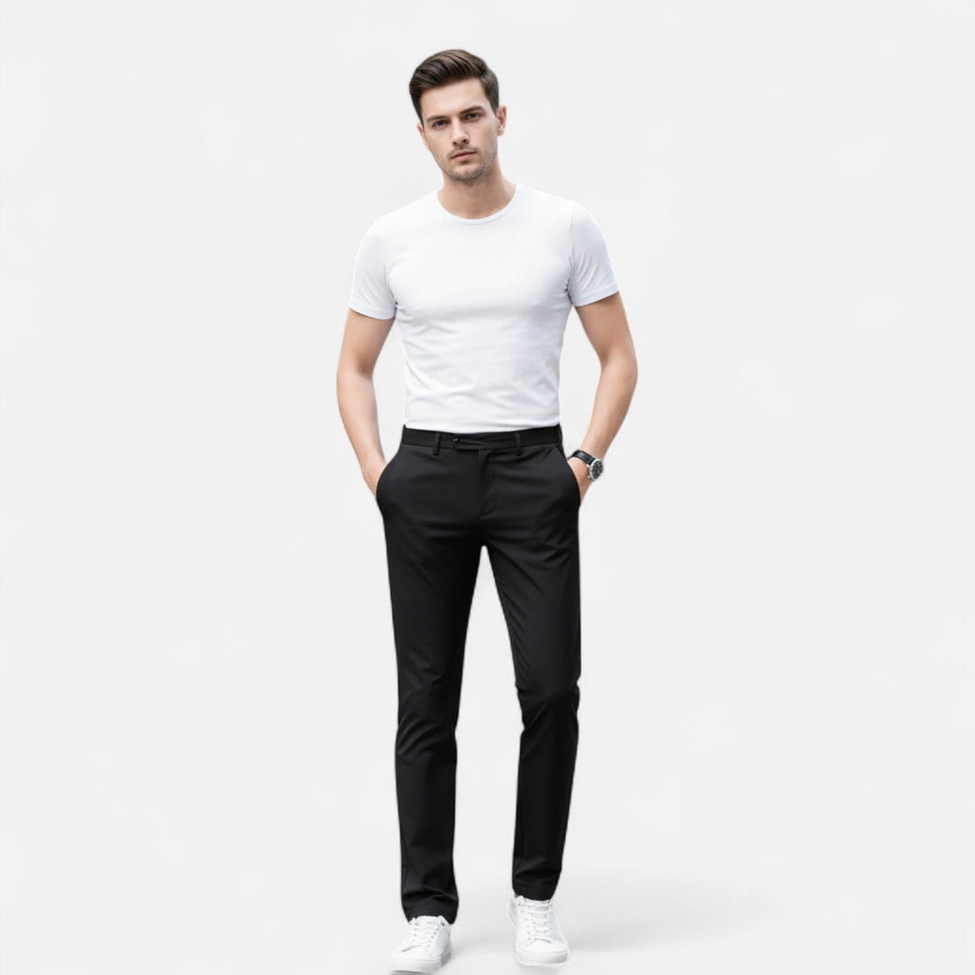 Chino Léger Homme Été Pantalon en Tissu Casual