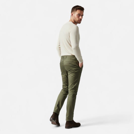 Chino Smart Casual Homme Cintré Élégant Pantalon
