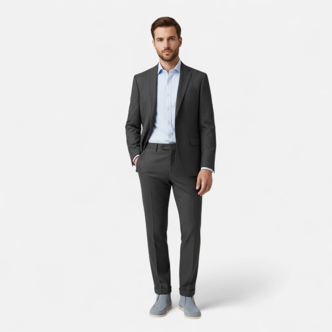 Mocassins Hauts en Daim Old Money Homme à Enfiler